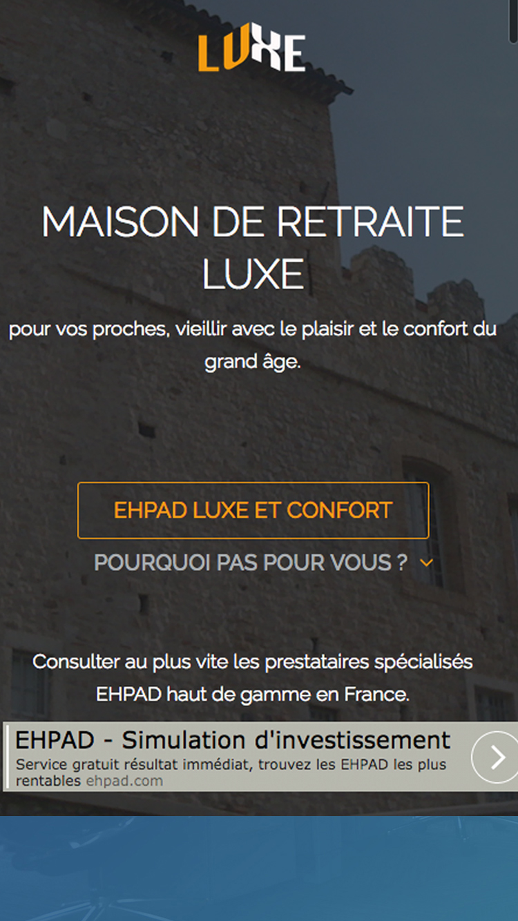 Maison de retraite luxe